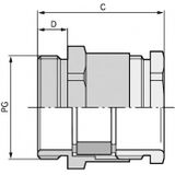 Lapp Zubehör - Platte kabelschroefverbinding svf pg42 skindichte klier