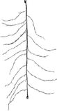 Luca Lighting Branche de Noël Éclairée 150 cm 144 LED IP44 Blanc Classique