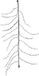 Luca Lighting Branche de Noël Éclairée 150 cm 144 LED IP44 Blanc Classique