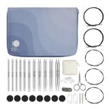 KnitPro Nova verwisselbare naaldenset - paar rondbreinaalden 11 x 13 cm met accessoires Nova Regal set voor beginners, professionals en cadeauset