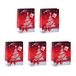 SIGEL GT023 middelgrote papieren cadeautasjes 23 x 17 cm | 5-delige set | rood | Kerstmis | "Sparkling Tree"