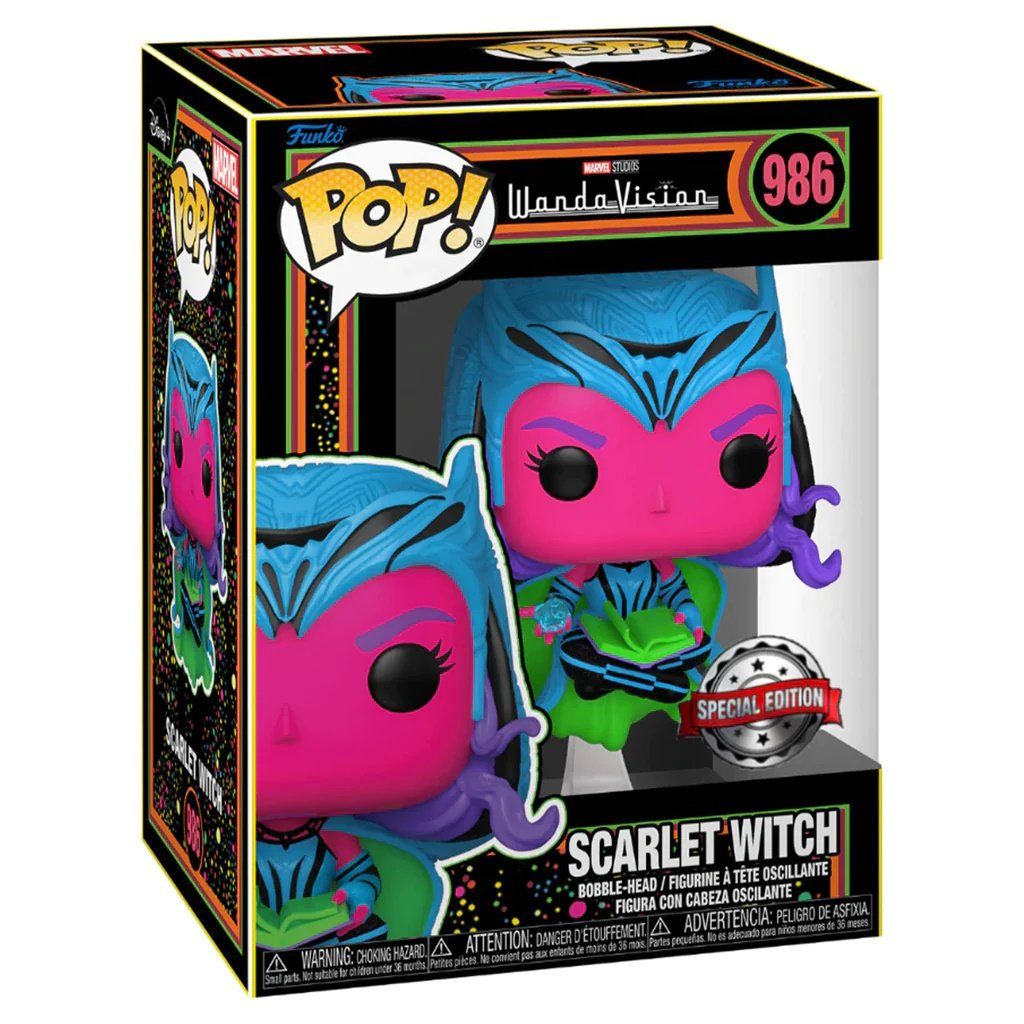 Funko Pop! - Marvel Wandavision Scarlet Witch Blacklight #986