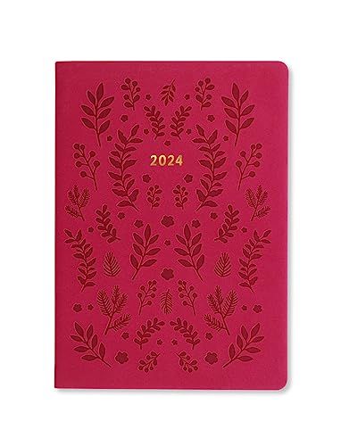 LETTS Woodland A5 week op 2 pagina's (meertalig) Pink 2024