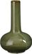 Mica Decorations Bloemenvaas Milly - groen - keramiek - D24 x H36 cm - smalle hals - flesvaas