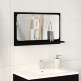 vidaXL Spiegelplank Zwart Eiken 60 x 10,5 x 37 cm