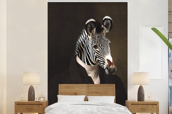 Nr1Wallpaper Behang - Fotobehang Oude Meesters - Olieverf - Zebra - Breedte 155 cm x hoogte 240 cm