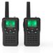 Talkie-walkie set - 2 combinés - Jusqu'à 10 km - 8 canaux - Station de recharge - Entrée casque