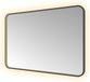 Hotbath &More Mirrors Soft Square LED Badkamerspiegel - Rechthoek - 80 x 120 cm - Geborsteld Zwart Pvd