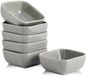 Dailygoods Set de bols de plonge en céramique, 6 pièces, gris, porcelaine