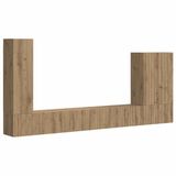 vidaXL Tv Wandkast Set 6 st Artisan Eiken