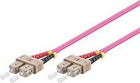 Patchkabel Good Connections® Glasvezel kabel SC/SC OM4 Violet 2m