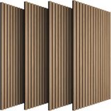 Tectake Akoestische Panelen - Set van 4 - Eiken