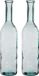 Mica Decorations Flesvaas groot - Set van 2x stuks - Rioja - transparant - eco glas - 18 x 75 cm