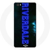 Maniacase Hoesje voor Huawei P8 Lite Riverdale Series Logo blauw
