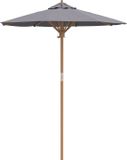 vidaXL Tuinparasol ø 180 x 230 cm bamboe rond donkergrijs