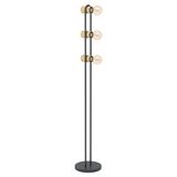 EGLO Chieveley vloerlamp E27 94W Zwart/Bruin
