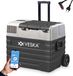 VESKA Glacière électrique à compresseur, congélateur, réfrigérateur mobile, glacière, boîte congélateur, 12V/24V, 230V, pour voiture, camion, bateau, caravane, camping