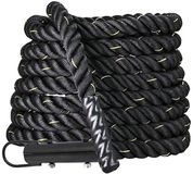 Softee Functional Battle With Hook Battling Ropes Zwart 9 m