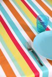 Stof Textiles Tafelkleed - 145 x 240 cm - kleuren mix met strepen