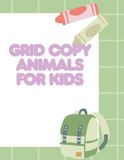 How to Draw Animals for Kids Grid Copy
