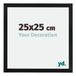 yd. Cadre photo 25x25 cm - Noir mat - MDF - Catania