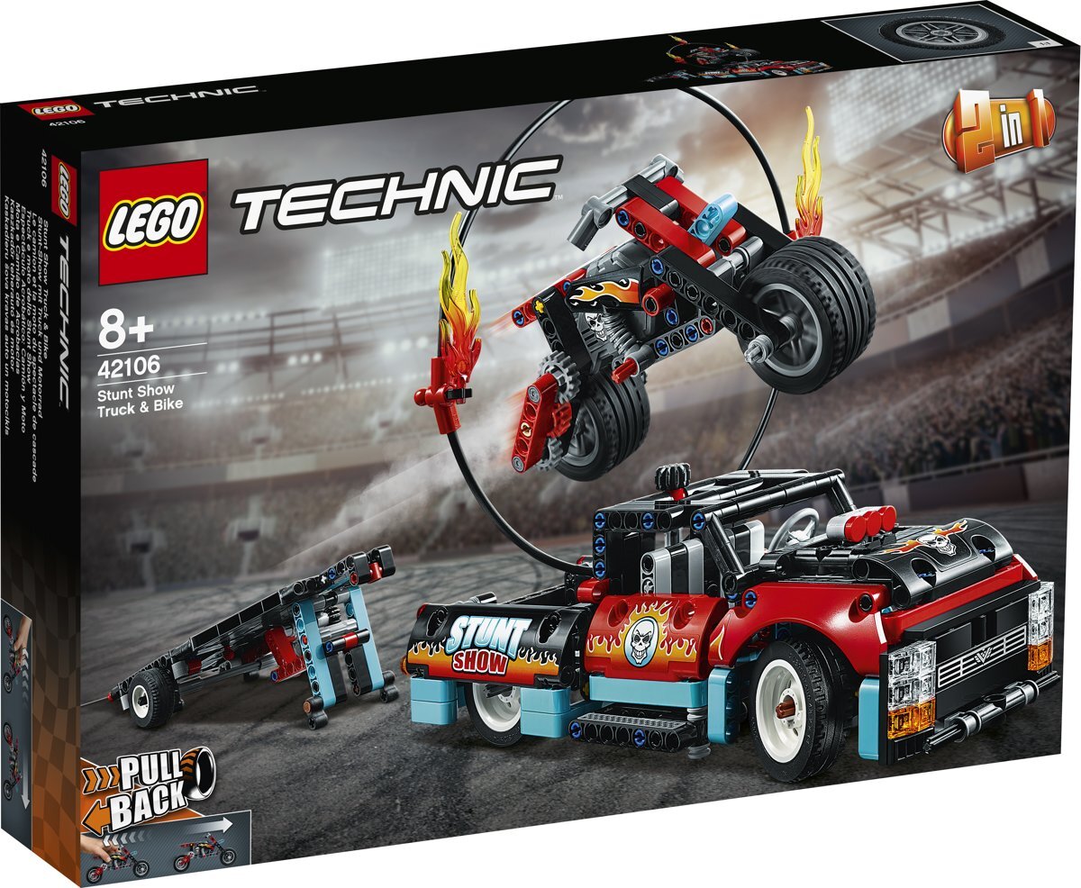 lego Technic Truck en Motor voor Stuntshow - 42106