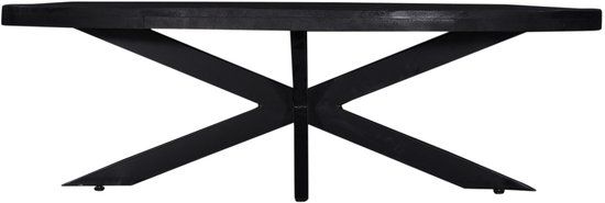 Giga Meubel Salontafel Mansour - Zwart Mangohout - 130x70x40cm