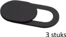 Sitna 3x Webcam Cover - Zwart - Privacy
