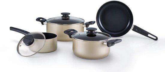 Brabantia START 2 COOK Pannenset - 4-delig - Beige