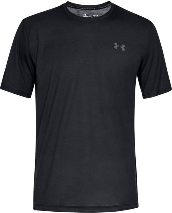 Under Armour Siro SS Sportshirt Heren - Zwart - Maat L