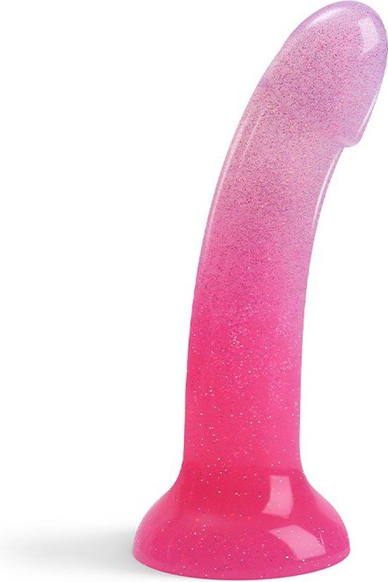 Love to Love Dildoll Sunrise - Buigbaar - Siliconen - Met Glitters - Roze