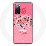 Maniacase Hoesje voor Samsung Galaxy S20 FE TWICE Logo Rood Poster Wat Is Liefde