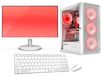 VIST Gaming PC met Intel Core i5-12400F processor, 32GB RAM, RTX 3050 grafische kaart, 1TB M.2 SSD, Wi-Fi en een 24-inch monitor, voorgeïnstalleerd met Windows 11