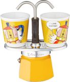 Bialetti Mini Express Lichtenstein - Set met 2 kopjes
