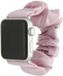 123watches.nl 123watches bandje Savara - Scrunchie - Nylon - Roze - Geschikt voor Apple Watch 44/45/46/49 mm - S/M