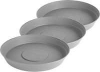 Garronda Ronde Bloempot Onderzetter – 3 stuks – Grijs - ⌀ 34cm H=5cm