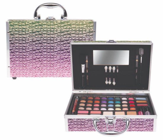 Casuelle - Koffer - Glitter Regenboog