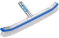 Poolblaster Brosse de piscine Nettoyeur de piscine Brosse murale - 45,7 cm - Aluminium - Avec clips EZ