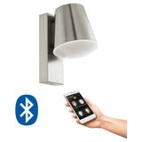 EGLO Caldiero-C Smart wall light Stainless steel, White Bluetooth 9 W