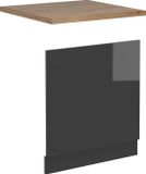 Vicco R-Line Voorpaneel vaatwasser – 60 cm, WB Eik Antraciet Hoogglans
