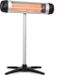 Blumfeldt HHG4-Rising Sun Mobiele infrarood terrasverwarmer staand 2500W Zilver Aluminium