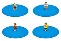 Lurch 210300 Mijn deksel Biertuin set van 4 glazen deksels 100% BPA-vrij platina-silicone Ø 10,5 cm