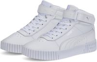 Puma Carina 2.0 Mid Dames Sneakers - Cuir - Blanc/Argent - Taille 35.5
