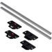 Nehl Kit de porte coulissante en aluminium pour poids de vantail jusqu'à 20 kg
