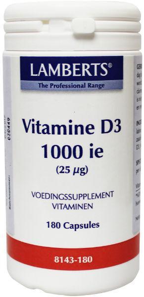 Lamberts Vitamine D 3 1000 IE 25 mcg 180 CA