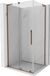Mexen Velar L cabine de douche porte coulissante 100 x 85 cm, transparent, or rose gold