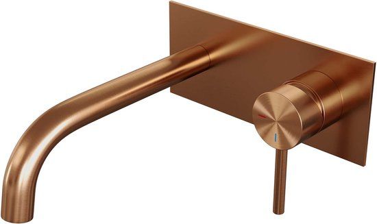 Brauer Copper Edition wastafelkraan inbouw ColdStart geborsteld koper PVD