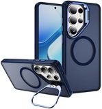 Selected by GSMpunt.nl Hoesje Geschikt voor Samsung Galaxy S26 Ultra - Compatibel met MagSafe & Qi2 - Back Cover met Standaard - Camera Kickstand - Blauw