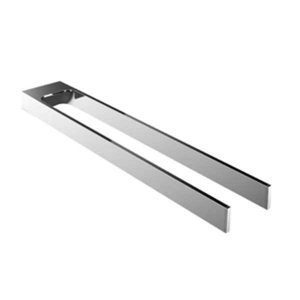 Emco Art 2-lids handdoekhouder 44.3cm vast model chroom 165000145