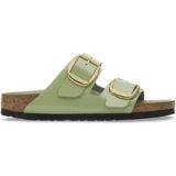 Birkenstock Sandales femme Arizona Big Buckle Cuir Naturel Verni